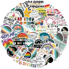 50pcs Cartoon BCBA Stickers for Laptop,Board Certified Behavior Analyst Vinyl Waterproof Sticker for People Who Care About Children with Autism Water Bottle, Journaling Decor for Teens Adults