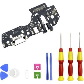 Galaxy A03S USB Charging Port Flex Cable Replacement A037U for Samsung Galaxy A03S Charger Port Flex Cable Repair Part Type C Charger Dock Board Flex Cable Connector with Tools SM-A037U