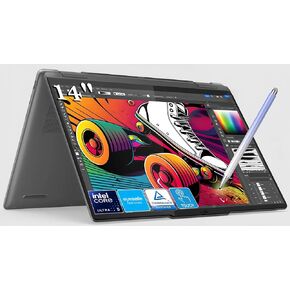 Lenovo Yoga 2-in-1 14" Slim Laptop, WUXGA 16:10 IPS Touchscreen, Intel 12-Core Ultra 5 125U (Beats i7-1270P), Backlit, 2xThunderbolt 4, Wi-Fi 6E, BT5.3, Win11 W/Stylus Pen (16GB RAM | 1TB PCIe SSD)
