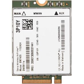 EM7455 4G Module Network Card, PCIe M.2 Replacement Wireless EM7455 Network Card for DW5811e 3P10Y 300 Mbps 4G LTE WWAN NGFF Card Module Fit for PC Laptops