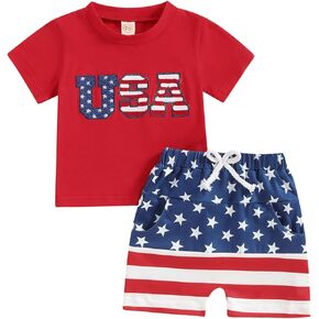 Baby Boy Western Clothes Toddler Summer Outfit Cow Print Short Sleeve T-Shirt Casual Cowboy Shorts Set