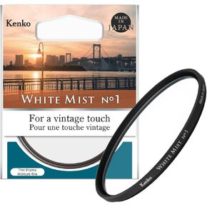Kenko Diffusion Filter White Mist No.1 φ49mm, for a Vintage Touch, Diffusion Effect, for Video/Portrait Shooting, Made in Japan 519653