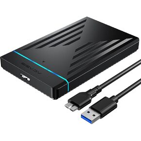 ACASIS 2.5" SATA 3.0 to USB3.0 Hard Drive Enclosure: Tool-Free, Supports up to 6TB SSD & HDD, External Case for 7mm/9.5mm Drives, UASP Acceleration