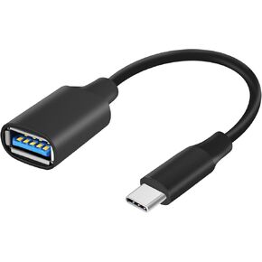 USB to USB-C Adapter, USB-C Male to USB3.0 Female Adapter,USB to USB-C Adapter OTG Cable, Compatible with iPhone 15 Pro Max/MacBook Pro/Air/iPad/Mini Pro/Laptop, and Other Type-C Devices
