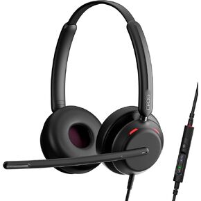 EPOS Impact 760 Office Headset: Premium Dual-Sided, Noise-Cancelling USB-C Headset with Adaptive Beamforming Mic, AI, ActiveGard Protection, Busylight, Leatherette Earpads for All-Day Comfort