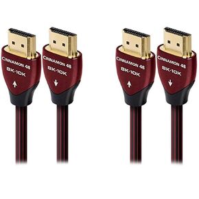 AudioQuest Cinnamon 8K-10K 48Gbps 1.5m (5.0ft.) HDMI Cables (2-Pack)