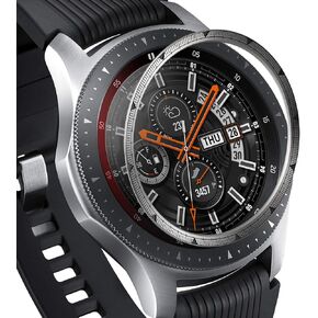 Ringke Inner Bezel Styling for Galaxy Watch 46mm, Galaxy Gear S3 Frontier & Classic Bezel Ring Adhesive Cover Anti Scratch Stainless Steel Protection [GW-46-IN-01]
