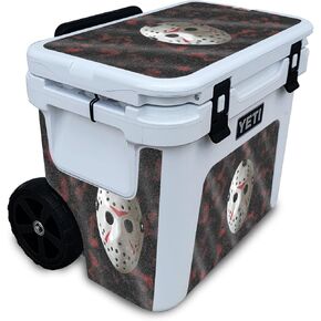 Carbon Fiber Skin Compatible with Yeti Roadie 32 Wheeled Cooler - 13th Nightmare - Premium 3M Vinyl Protective Wrap Decal Cover - Easy to Apply | Crafted in The USA by MightySkins