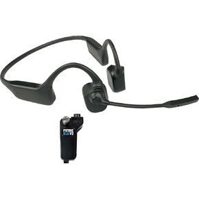 New PRYME® BTH-M100V-Kit2 Bluetooth Wireless Open-Ear Bone Conduction Headset with Noise-Canceling Boom Microphone - Including BT-511-V2 Bluetooth Radio Adapter for Kenwood Multi-Pin Radios