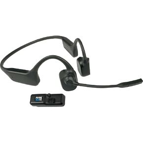New PRYME® BTH-M100V-Kit2 Bluetooth Wireless Open-Ear Bone Conduction Headset with Noise-Canceling Boom Microphone - Including BT-511-V2 Bluetooth Radio Adapter for Kenwood Multi-Pin Radios