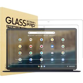 2 Pack Tempered Glass Screen Protector for Lenovo Chromebook Duet 5 / IdeaPad Duet 5 Chromebook (13.3 inch), 2.5D, HD Clear, 9H Hardness