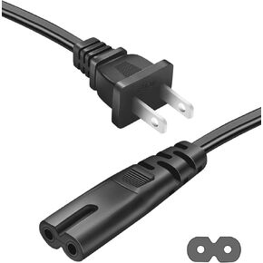 Printer Power Cord Cable for HP DeskJet Printer 3755 2652 2545 2700 2755 2755e 3526 3650 3631 3633 2132 2540 3522 3524 4155e Plus 4155 4152 HP OfficeJet Pro 8600 4500 6FT 2-Prong AC Cable Replacement