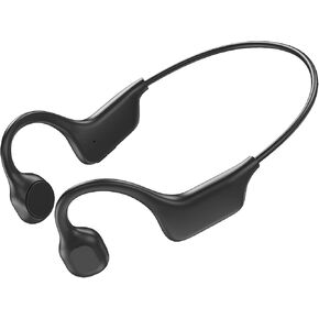 Bone Conduction Headphones, Bluetooth 5.3 Wireless Open Ear Headphones with Mic, IPX7 Sweatproof Sport Headset for Running Cycling Workout (Black)