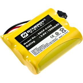 Synergy Digital Cordless Phone Battery, Compatible with Radio Shack 23-895 Cordless Phone, (Ni-CD, 3.6V, 1000mAh) Ultra High Capacity Battery