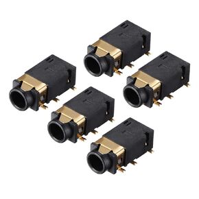 uxcell 3.5 mm Audio Jack Connector PCB Mount Female Socket 6 Pin PJ-311D/PJ-342B 5pcs