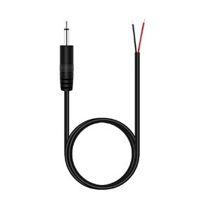 Fancasee 3 ft Replacement 3.5mm 1/8" Male Plug to Bare Wire Open End Pigtail TS Mono 3.5mm Jack Connector Adapter Audio Cable Repair