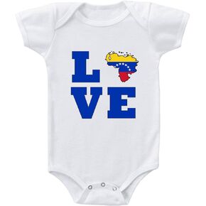 Speedy Pros Baby Bodysuit Love Venezuela Funny Cotton Boy & Girl Clothes White