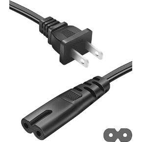2 Prong Power Cord for Sony SRS-XP500 SRS-XP700 MHC-V71 SRS-RA3000 GTK-XB90 XB72 XB60 XB5 XB7 MHC-V13 Wireless Portable Speaker Replacement Charging AC Cable