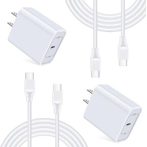 Type C Samsung Fast Charger for Samsung Galaxy S24/A15/A14 5G/A54/A53/S23,20W USB C iPhone 15 Charger Fast Charging for iPhone 15/15 Pro/15 Pro Max/15 Plus,PD Wall Charger+6ft iPhone 15 Charger Cable
