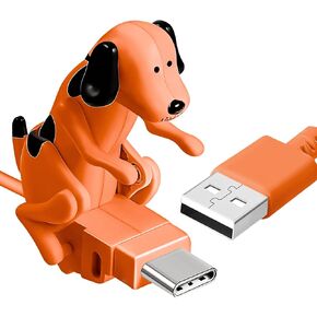 Funny Dog Fast Charger Cable - Dog Charging Cable,Portable Stray Dog Charging Cable,Dog Toy Smartphone USB Cable Charger,for iPhone Type-C Various Models Phones.
