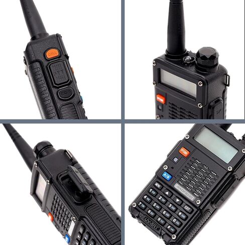 جهاز اتصال لاسلكي BAOFENG UV-5RT ثنائي النطاق، وضع الاستعداد المزدوج، طاقة خرج 5 وات، 128 قناة، راديو FM، مصباح يدوي LED، شاشة LCD كبيرة UV-5RT راديو محمول ثنائي الاتجاه مع هوائي AR-771 in Saudi Arabia