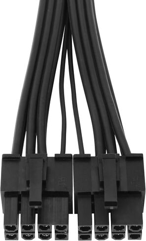 PCIE 5.0 Cable for EVGA, 16AWG 27'' Male Dual 8 Pin to 12+4 Pin 12VHPWR PCIE Cable for EVGA Power Supply (90° Black) in Saudi Arabia