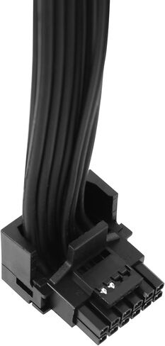 PCIE 5.0 Cable for EVGA, 16AWG 27'' Male Dual 8 Pin to 12+4 Pin 12VHPWR PCIE Cable for EVGA Power Supply (90° Black) in Saudi Arabia