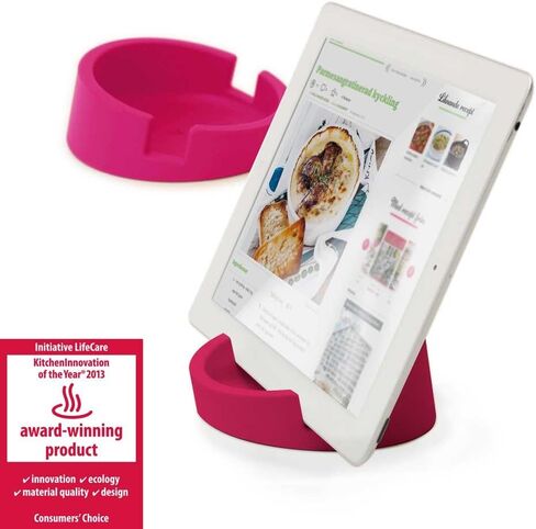 حامل تابلت سيليكون للمطبخ لأجهزة iPad/Tablet PC، رمادي in Kuwait