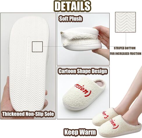 House Slippers for Women, Meet Me At Midnight Slippers Fluffy and Cozy Bedroom Slip On Shoes, Unisex ​for Indoor Outdoor Comfort -Ideal Holiday Birthday Gifts in Saudi Arabia