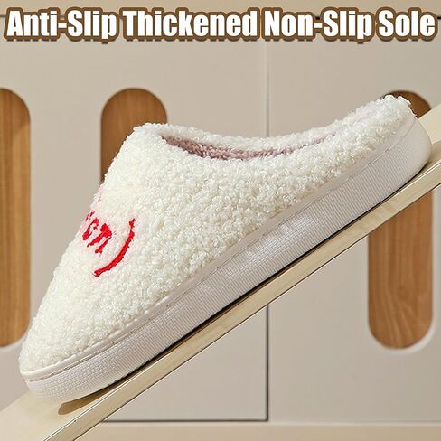 House Slippers for Women, Meet Me At Midnight Slippers Fluffy and Cozy Bedroom Slip On Shoes, Unisex ​for Indoor Outdoor Comfort -Ideal Holiday Birthday Gifts in Saudi Arabia