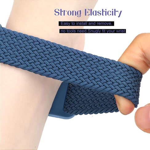 3 عبوات من الأربطة المرنة المضفرة المتوافقة مع إصدار خاص من Fitbit Luxe/Luxe، أربطة قابلة للتمدد قابلة للتعديل من أجل Fitbit Luxe للنساء والرجال in Kuwait