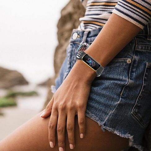 3 عبوات من الأربطة المرنة المضفرة المتوافقة مع إصدار خاص من Fitbit Luxe/Luxe، أربطة قابلة للتمدد قابلة للتعديل من أجل Fitbit Luxe للنساء والرجال in Kuwait