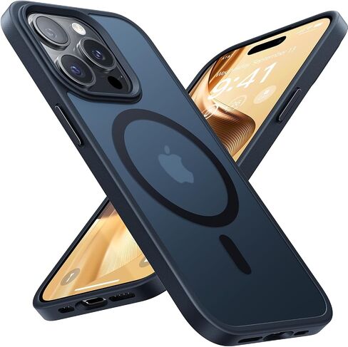 Magnetic for iPhone 16 Pro Max Case Compatible with MagSafe, [16FT Drop Protection] Shockproof 16 ProMax Phone Case for MagSafe Wallet Sleeve, Magnetic Car Holder, Magnetic Charger, Black in Saudi Arabia
