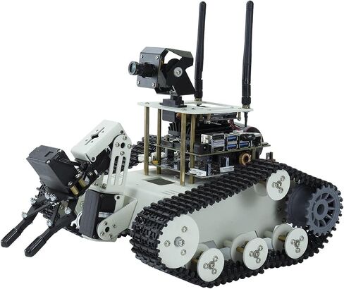 Yahboom Raspberry Pi 5 Robot Track Tank Car Kit with Robotic Arm Artificial Intelligence Learning Electronic Programming for Teens Adults (Transbot-SE without Pi) in Saudi Arabia