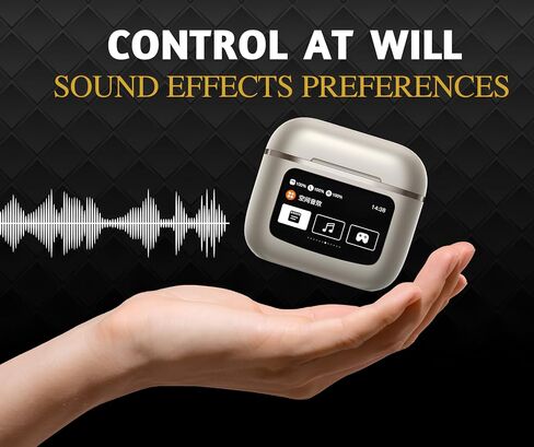 Wireless Earbud Headphones with Microphone, Bluetooth 4.0, Noise Cancelling, Waterproof, Black (Black), T68Proe in Saudi Arabia