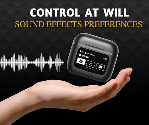 Wireless Earbud Headphones with Microphone, Bluetooth 4.0, Noise Cancelling, Waterproof, Black (Black), T68Proe in Saudi Arabia
