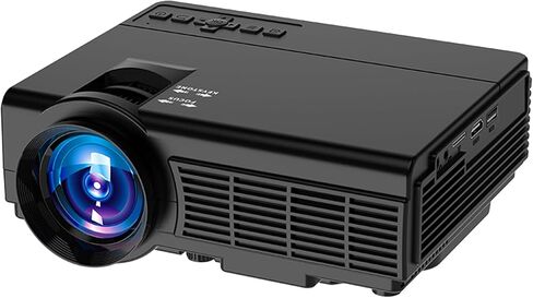 Mini Projector, 2024 Upgraded Portable Projector, Native 1080P Bluetooth Projector, Movie Projector Compatible with iOS/Android Phone/Tablet/Laptop/PC/TV Stick/Box/USB Drive/Game Console（Black） in Saudi Arabia
