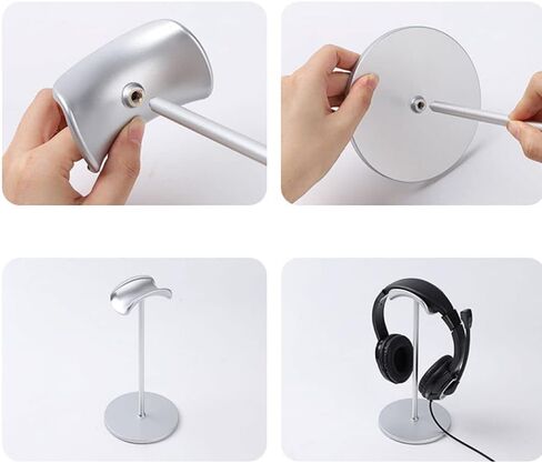 DG-S Headphone Stand, Desktop Headset Holder, Aluminum Supporting Bar for All Headphones. DG-S (Silver) in Saudi Arabia