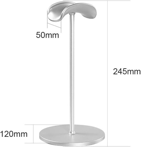 DG-S Headphone Stand, Desktop Headset Holder, Aluminum Supporting Bar for All Headphones. DG-S (Silver) in Saudi Arabia