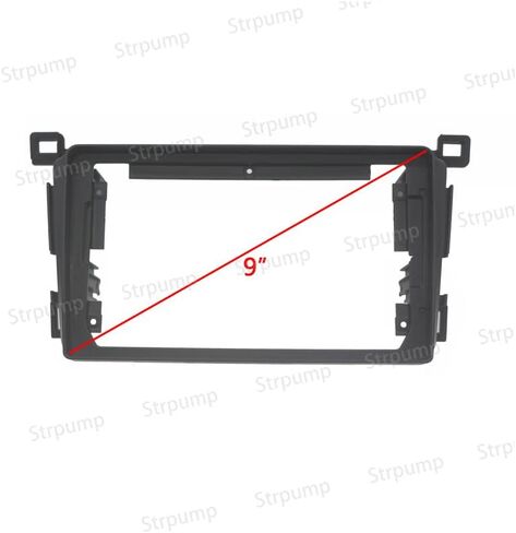 9'' Car Radio Stereo Dash Frame Fascia Bezel Panel w/Power Harness Cable Compatible for TOYOTA RAV4 2013 14 15 16 17 18 Install Mount Kit in Saudi Arabia
