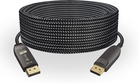 8K HDMI Fiber Optic Cable 30m(98.4ft), HDMI 2.1 Ultra High Speed 48Gbps 8K60Hz 4K120Hz Slim Braided Cable HDR/eARC HDCP 2.2/3D Compatible with PS3/4, Xbox, Projector, TV, DVD Player in Saudi Arabia