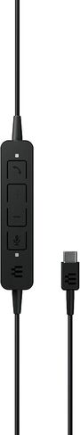 EPOS | Sennheiser Adapt 130 USB-C II (1000917) - Wired, Single-Sided, UC Optimized Headset with USB-C Connectivity - Superior Sound - Enhanced Comfort, Call Control - Black in Saudi Arabia