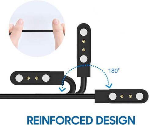 ZURURU Smartwatch Charging Dock Cables Charger H98 Fitness Tracker Watch in Kuwait