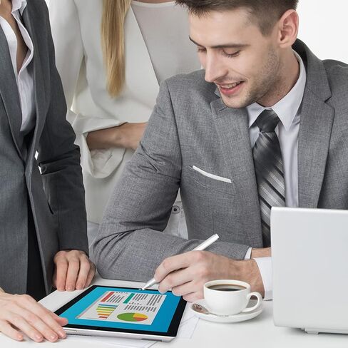 قلم لجهاز Surface - قلم لمس لجهاز Microsoft Surface Pro 9/8/X/7/6/5/4/3/Surface 3/go/go 2/go 3/Book/Laptop/Studio - قلم رفض النخيل لنظام التشغيل Windows، HP آسوس - فضي in Kuwait