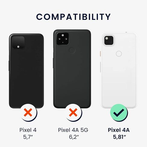 حافظة kwmobile متوافقة مع حافظة Google Pixel 4a - غطاء هاتف من السيليكون TPU مع لمسة نهائية ناعمة - أزرق كاريبي in Kuwait