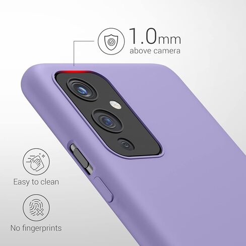 kwmobile Case Compatible with OnePlus 9 (EU/NA Version) Case - TPU Silicone Phone Cover with Soft Finish - Lavender Grey in Saudi Arabia