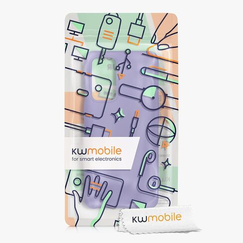 kwmobile Case Compatible with OnePlus 9 (EU/NA Version) Case - TPU Silicone Phone Cover with Soft Finish - Lavender Grey in Saudi Arabia