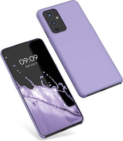 kwmobile Case Compatible with OnePlus 9 (EU/NA Version) Case - TPU Silicone Phone Cover with Soft Finish - Lavender Grey in Saudi Arabia