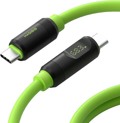 Hagibis USB 4 Cable, LED Display USB C 240W Fast Charging Cable with 8K@60Hz 40Gbps Data Transfer Thunderbolt 4/3 Video Cord for iPhone 15/15 Pro Max, iPad, MacBook Pro Air in Saudi Arabia