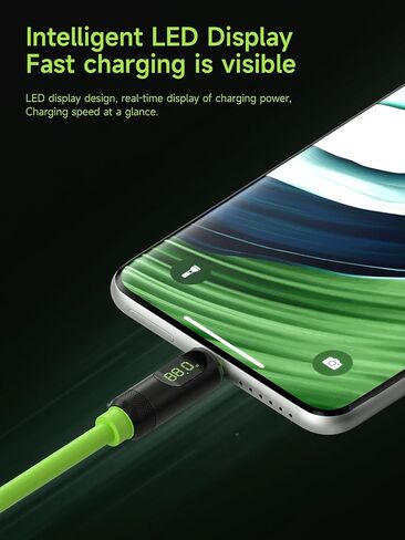Hagibis USB 4 Cable, LED Display USB C 240W Fast Charging Cable with 8K@60Hz 40Gbps Data Transfer Thunderbolt 4/3 Video Cord for iPhone 15/15 Pro Max, iPad, MacBook Pro Air in Saudi Arabia